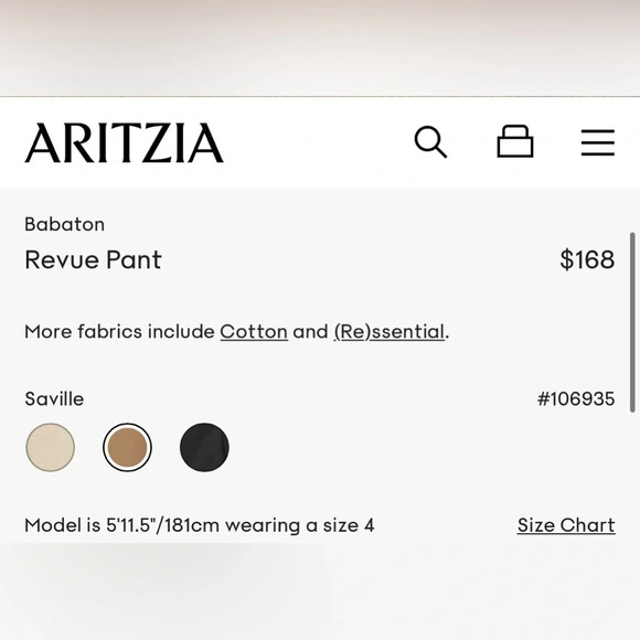 NWT Aritzia Babaton Revue Pants in Saville Size 6 Pleated wool wide-leg trousers - Picture 11 of 16